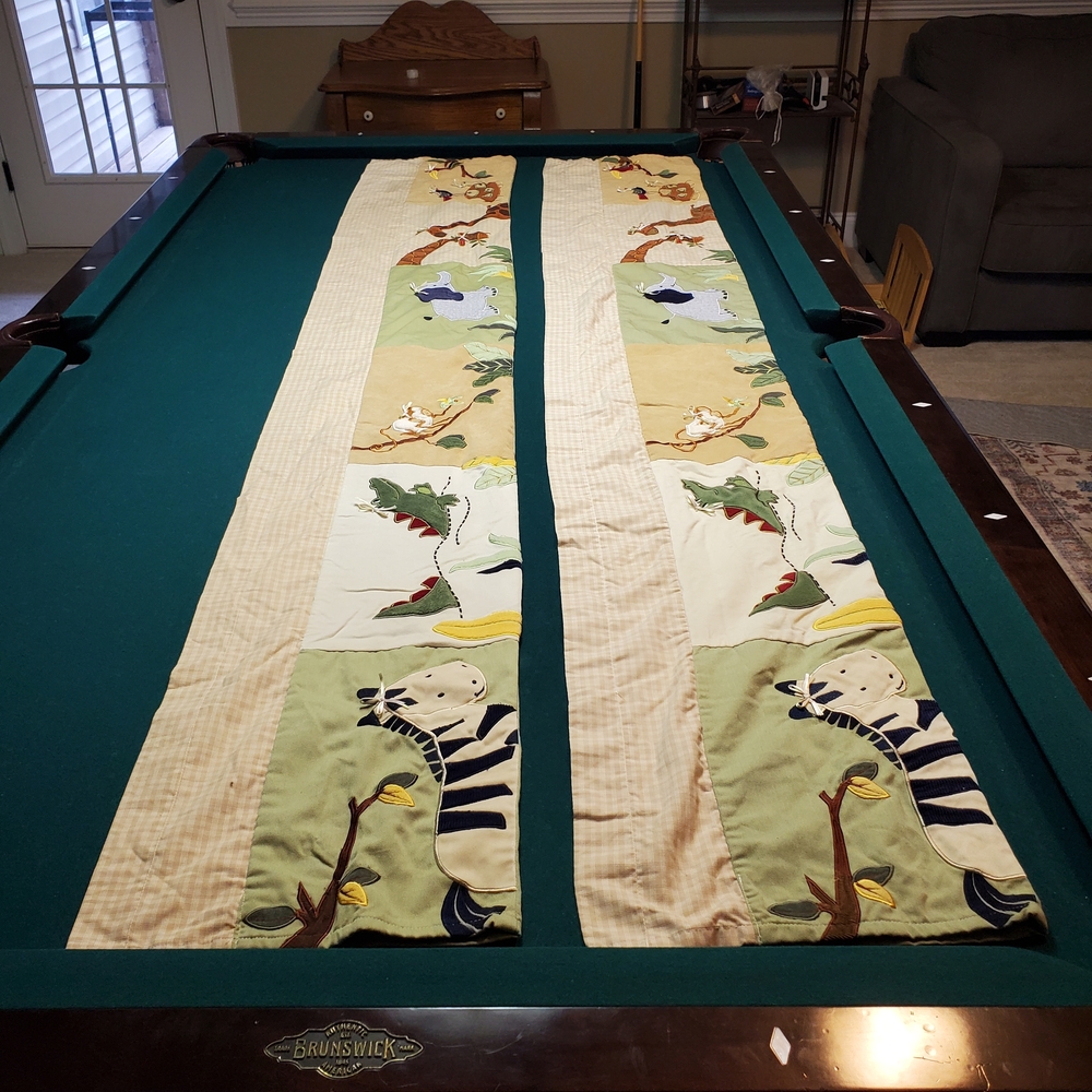 Handmade - Nature Themed Nursery Curtains  - Set Of 2 -  14×86